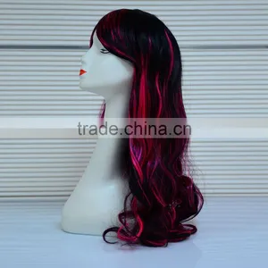 Heat Resistant Synthetic Fiber Ombre Wig,Natural Scalp Synthetic Hair Wig thumbnail-1