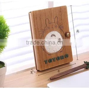 My Neighbor Totoro Cute Cartoon Wooden Anime Notebook Design B thumbnail-2