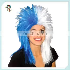 Two Colors Sports Fan Punk Rock Party Synthetic Wigs HPC-0042 thumbnail-3