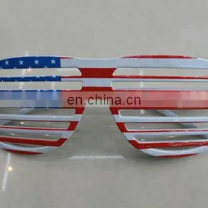 SGN-0655 USA Flag Shutter Shades Glasses thumbnail-1