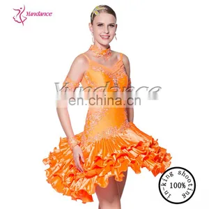 L-1181 Ruffle Dresses Ballroom Latin thumbnail-1