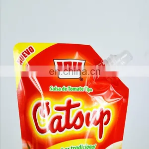 Factory Manufacture Customized Plastic Packaging Pouch/Sachet/Stand up Spouted Pouch For Tomato Sauce Juice Bag thumbnail-4