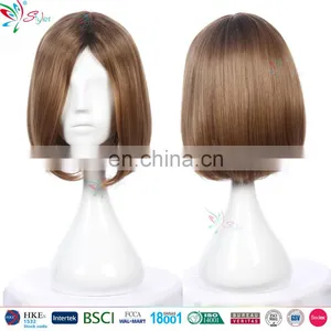 Attractive Girl Bob Synthetic Best Hair Wig Cosplay Anime Wigs for Bald Women thumbnail-1