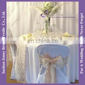 SH002B Cheap Custom Organza Lace Chair Covers Chair Sashes for Chiavari Chairs thumbnail-1