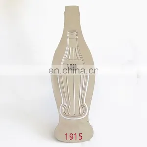 Professional OEM Factory Custom Made Promotion Souvenir Hollow Type And Embossed Style Cola Bottle Shape Metal Cola Bookmark thumbnail-1