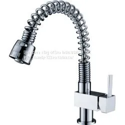 Single Handle Bathroom Sink Faucet Chrome Finish thumbnail-1