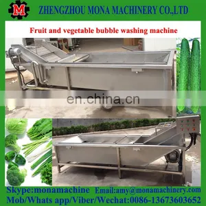 High Speed Ozone Sterilizing Vegetable Washing Machine / Bubble Fruit Washing Machine thumbnail-2