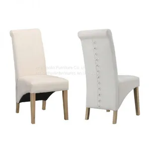 Solid Wood Dining Chair Deep Roll High Back With Butterfly Knot HL-6044 thumbnail-1