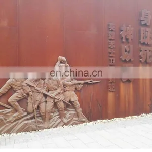 Corten Steel Texture Outdoor Corten Steel Sculpture thumbnail-5