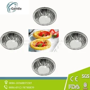 One-time Egg Tart Food Grade Aluminium Container thumbnail-2