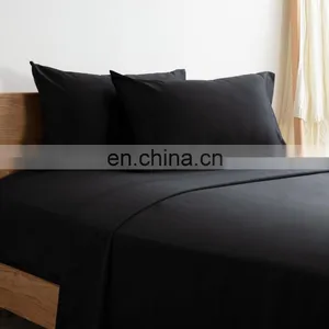 Amazon Hot Sale Soft 100% Microfiber Solid Color Bedding Sheet Set For Hotel thumbnail-3