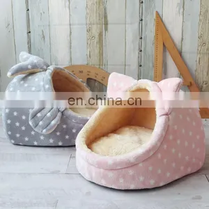 Cute Pet Bed and Cat Cave With Creative Shape Warming Bed Soft Plush Pet Bed for Indoor Cats or Small Dogs thumbnail-2