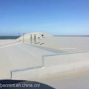 Hot Sale PVC Waterproofing Membrane Roofing Sheets Basement Material Single-ply Grey/white Weldable thumbnail-4