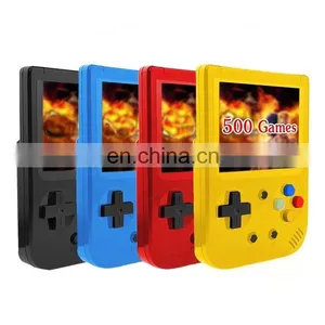 Handheld Game Console Mini Player With 500 in 1 Classical Games TV Video Game Box Retro AV 3 Inch Screen for SUP Joystick thumbnail-1