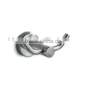 Wall-mounted Bathroom Double Clothes Hook Robe Hooks thumbnail-1