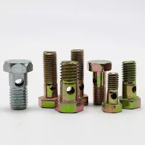 Metric Hexagon Socket Head Cap Banjo Pipe Joint Size M10 High Pressure Bolt Banjo Bolt With Hole thumbnail-2