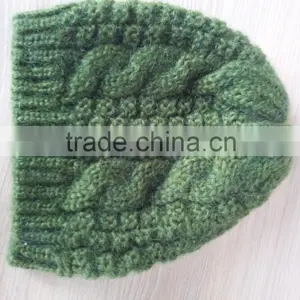 Wholesale Funny Knit Hat With Pompom Beanie Wool Crocheted Winter Women's Hat thumbnail-3