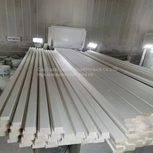 Gesso Primed Natural Wood Plantation Shutter Components thumbnail-5