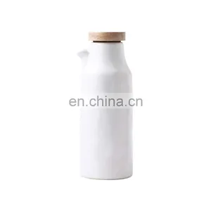 White Black Ceramic Seasoning Cooking Olive Oil Soy Sauce Cruet Bottle Herb & Spice Tools thumbnail-1