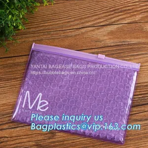 SLIDER ZIPPER BUBBLE POUCH, PADDED MAILER, ENVELOPES, PROTECTIVE, JEWELRY, BEAUTY SAFE STORAGE thumbnail-1