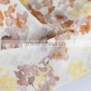 21*21 Linen Print Fabric,fashion Linen Fabric for Dress & Blouse,100% Linen Fabric thumbnail-3