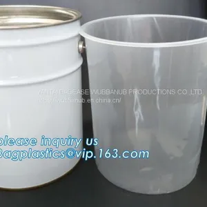 Gallon Bucket Liner Rigid Plastic Pail Liner, PE Round Pond Liner Round Raised Rigid Pond Liner 500liter, pp Steel Pail thumbnail-3