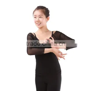 Factory Direct Sale Long Sleeve Stretchy Mesh Adult Dance and Yaga Top thumbnail-4