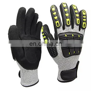 Safety Hand Anti Slip Anti Cut Resistant Nitirle Coated Impact Mechanical Gloves thumbnail-2