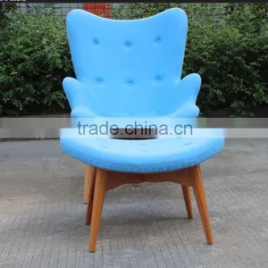 Replica Fiberglass Material Solid Wood Frame Cashmere Featherston Contour Lounge Chair With Ottoman by Grant Featherston thumbnail-2