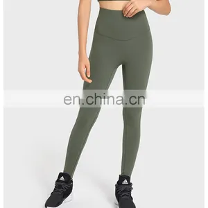 High Quality High Waist Crotchless Yoga Leggings Best Gym Fitness Workout Training Running Active Wear Tight Pants For Women thumbnail-4