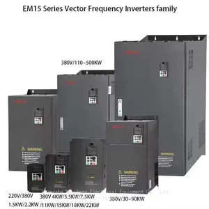 Hot Sale EM10 EM15 60Hz 50Hz Frequency Converter 380V Nominal Voltage 4KW Rated Power 3 Phase Variador de Frecuencia thumbnail-2