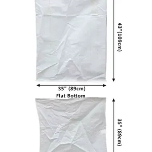 1000kgs Big Bag Plastic Jumbo Bag 1250kg Super Sack Woven Industrial Bulk Bag Baffle FIBC 1.5ton Bag for Packaging Pigment thumbnail-2