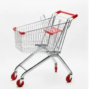 Asian Style Shopping Zinc Plated Trolley With Plastic Accessories thumbnail-3