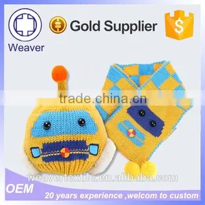 Promotion High Quality Baby Beanie Hat and Scarf for Winter thumbnail-2