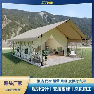 Outdoor Luxury Nomadic Tent Manufacturer Camping Homestay Scenic Spot Vacation Internet Celebrity Campsite Wooden Hotel Tent thumbnail-1