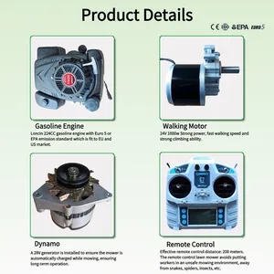Vigorun VTW550 Cordless Lawn Mower Euro 5/EPA Easy Parts Replacement 6hp Small Electric Lawn Mower thumbnail-4
