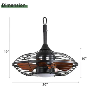 Outdoor Waterproof Strip Light Five Leaf Ceiling Fan/20 Inch Plug-in Socket Pavilion Fan Light（Wechat:13510231336） thumbnail-1