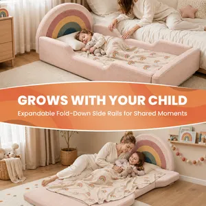 OEM Custom Ergonomic Support Foam Folding Sofa for Daycare thumbnail-4