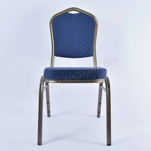 China Factory Cheap Fabric Upholstered Seat and Metal Frame Hotel Banquet Chair Banquet Chair for Sale thumbnail-4