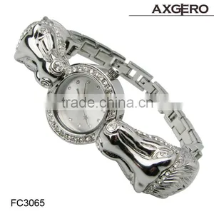 New Design Gold Watch Crystal Women Dress Alloy Watch Diamond Wristwatch Ladies Women Quartz Watch thumbnail-2