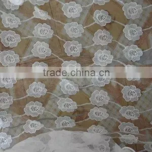 Mesh Lace Fabric Accessory Embroidery Milk Silk Full Lace With Flower thumbnail-3