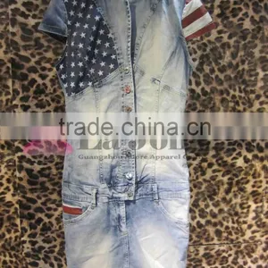 2016 Summer Fashion Short Denim Dresses for Women thumbnail-1