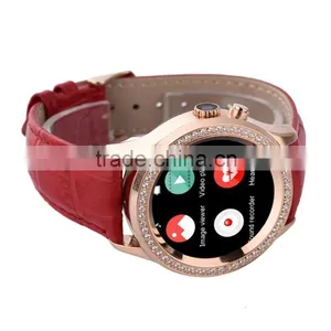 Fashion Diamond Women Smartwatch Lady Smart Wristwatch Bluetooth Band With Camera Pulse Heart Rate Monitor For IOS Android thumbnail-4