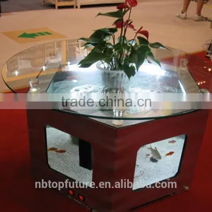 Glass Aquarium Manufacturer Coffee Table Aquarium Aquarium Table China thumbnail-4