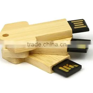 Hot Selling Bamboo Thin Thumb Drive 4GB Logo Printing thumbnail-3