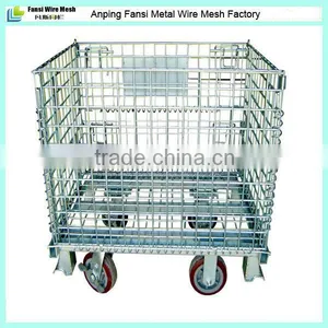 HD Foldable Storage Metal Cage With Wheels, Zinc Plated-1000x800x840mm thumbnail-1