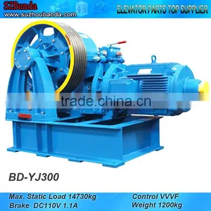 VVVF Elevator Geared Traction Machine BD-YJ300, Lift Motor thumbnail-1