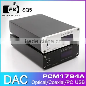 FX-Audio DAC-SQ5 HIFI 2.0 Audio Digital Decoder Amplifiers USB DAC / Fiber / Coax / USB Input / PCM1794 thumbnail-1