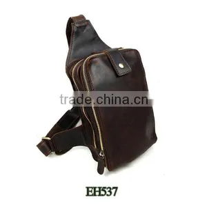 The Great Popular Men Leatehr Waist Bag the Leather Chest Belt Bag Wholesale thumbnail-2