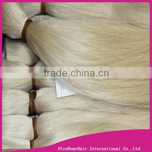 Cuticle Intact Unprocessed Russian Human Blonde Hair Bulk thumbnail-1